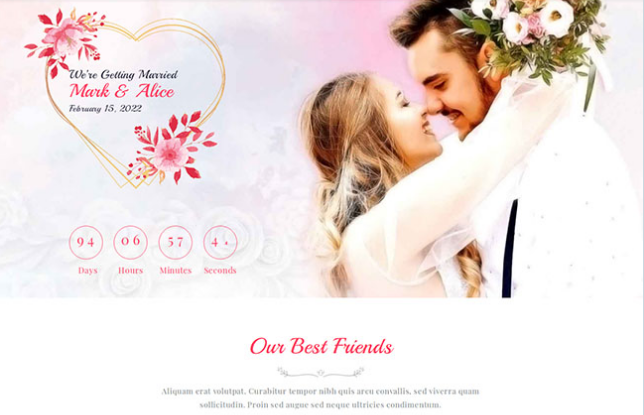 婚嫁網(wǎng)站案例1