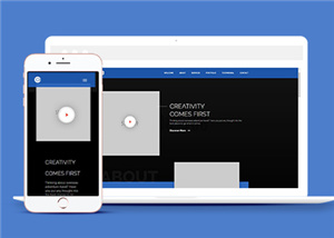 116號藍色背景仿metro風格的響應式綜合商城網(wǎng)站建設，制作多國語言網(wǎng)站