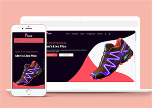 135號(hào)外貿(mào)黑色扁平化的綜合購(gòu)物網(wǎng)站建設(shè)案，定制各種風(fēng)格與營(yíng)銷規(guī)則