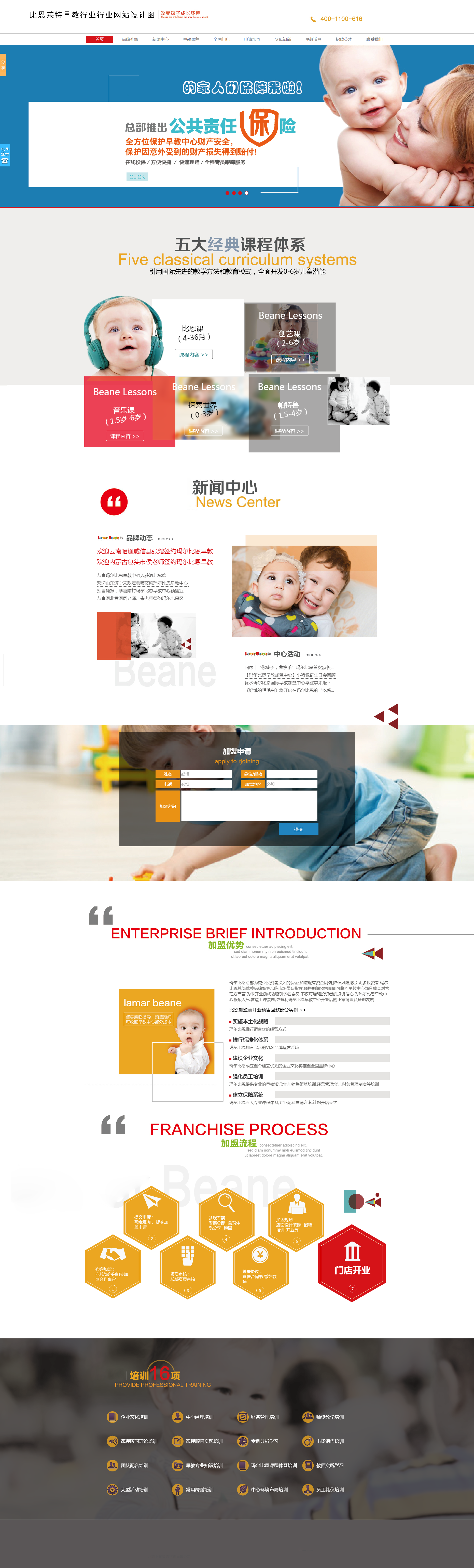 比恩萊特早教行業(yè)網站設計項目簽約