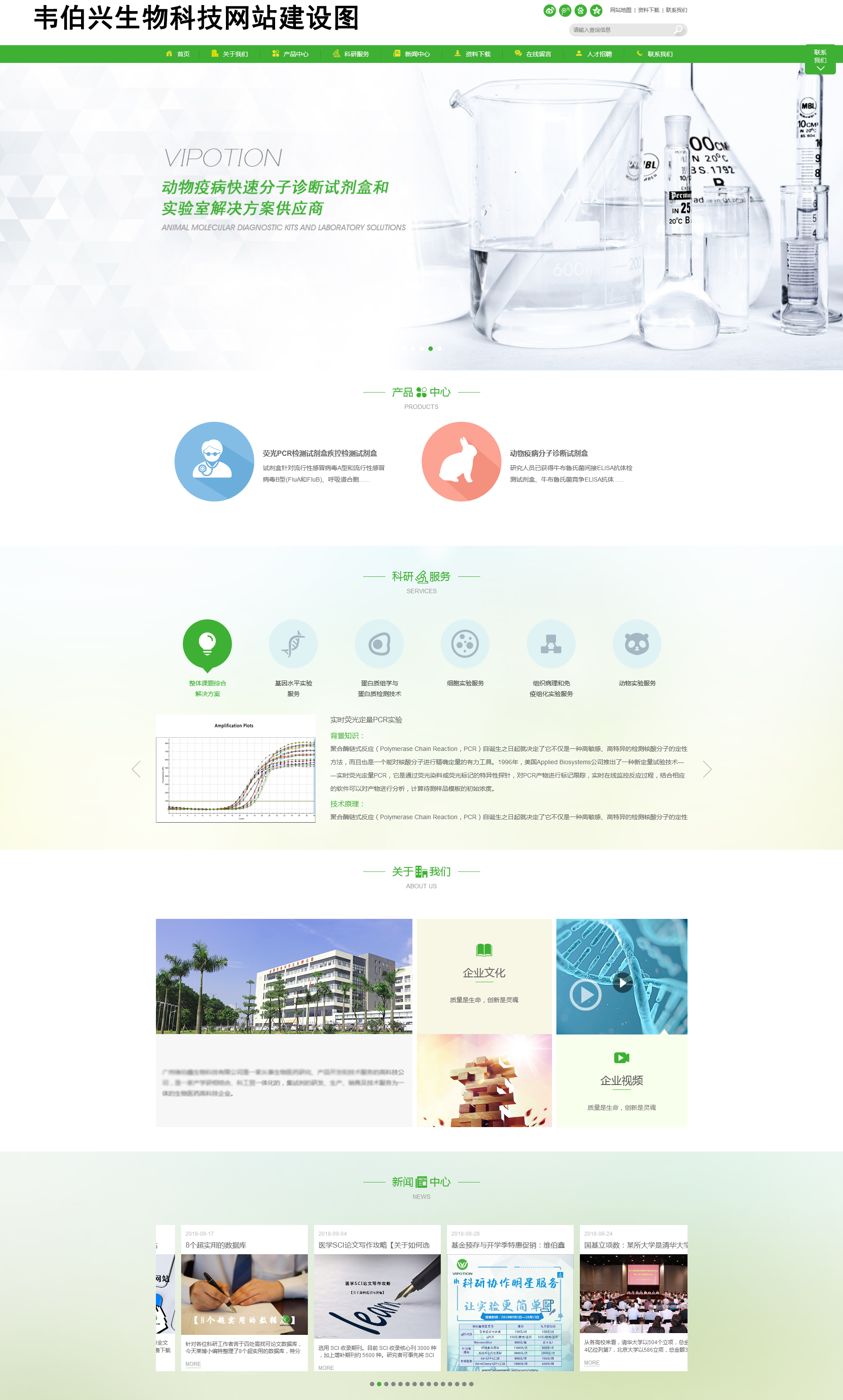 韋伯興生物科技網(wǎng)站建設(shè)項目簽約制作