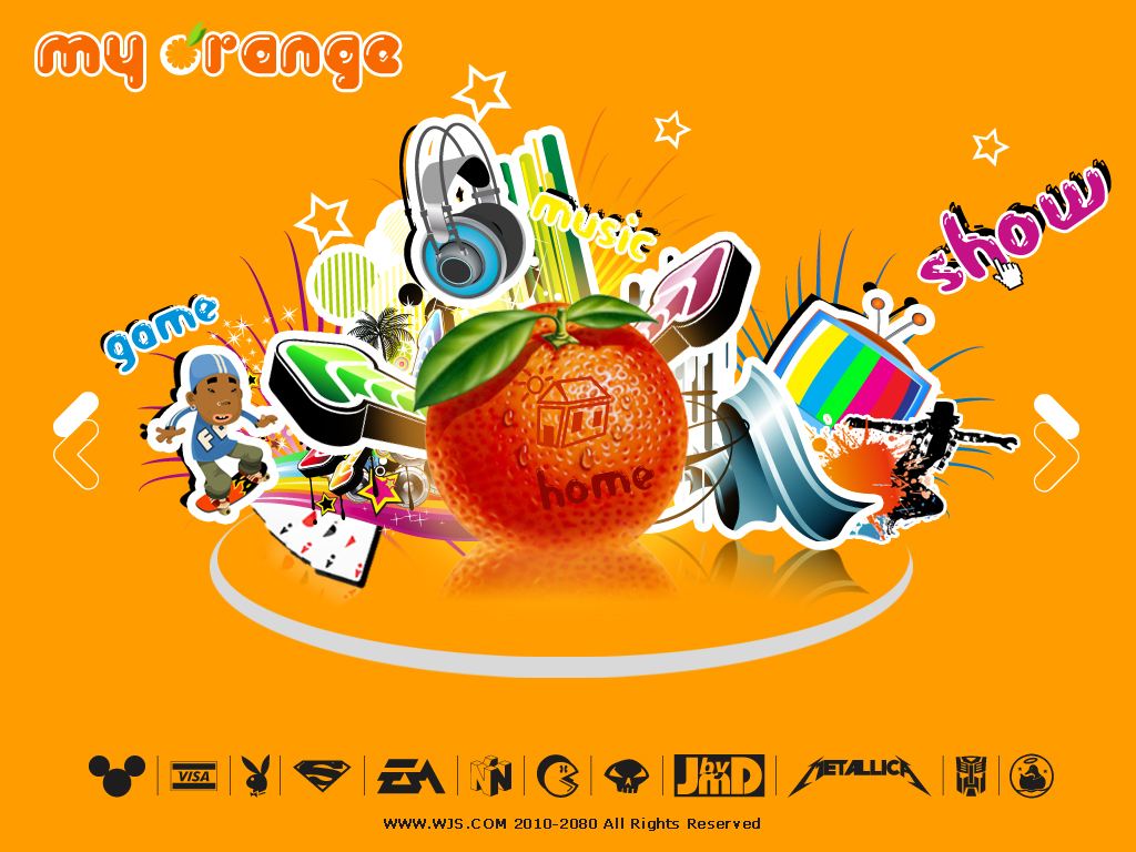 網站設計配色-—橙色系的配色